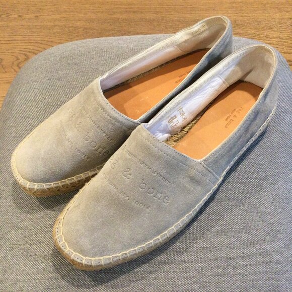 NEW Rag & Bone Edie Espadrilles in Cemento. Size 38. Retail- $275 - Picture 7 of 11